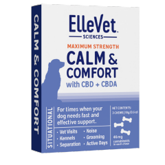 ElleVet Calm and Comfort situational use CBD and CBDA chews
