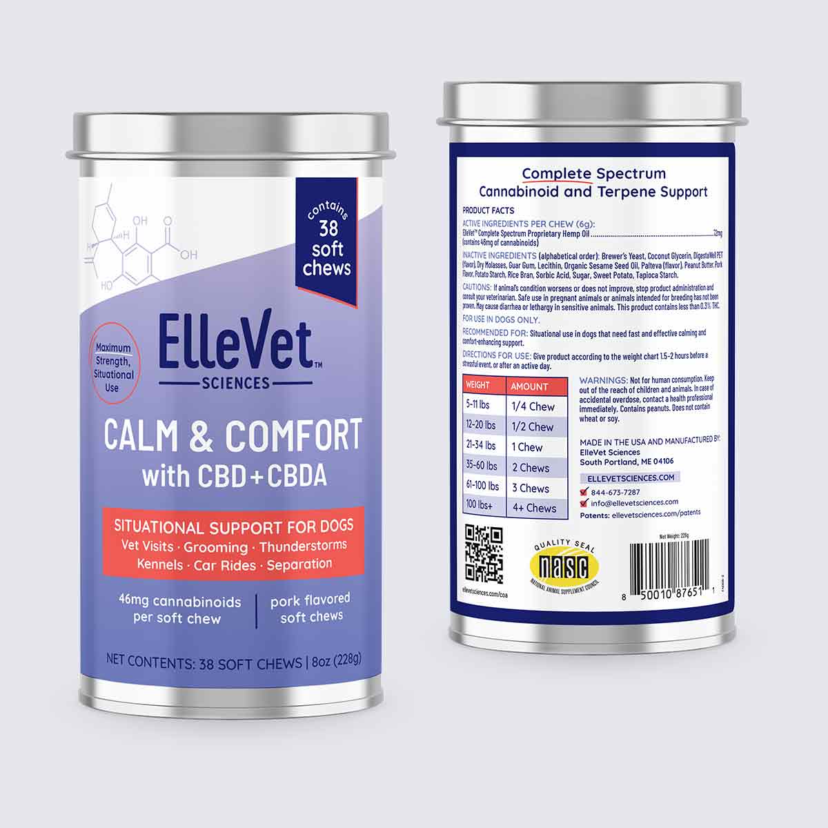 ElleVet Calm & Comfort Chews 38 - Count