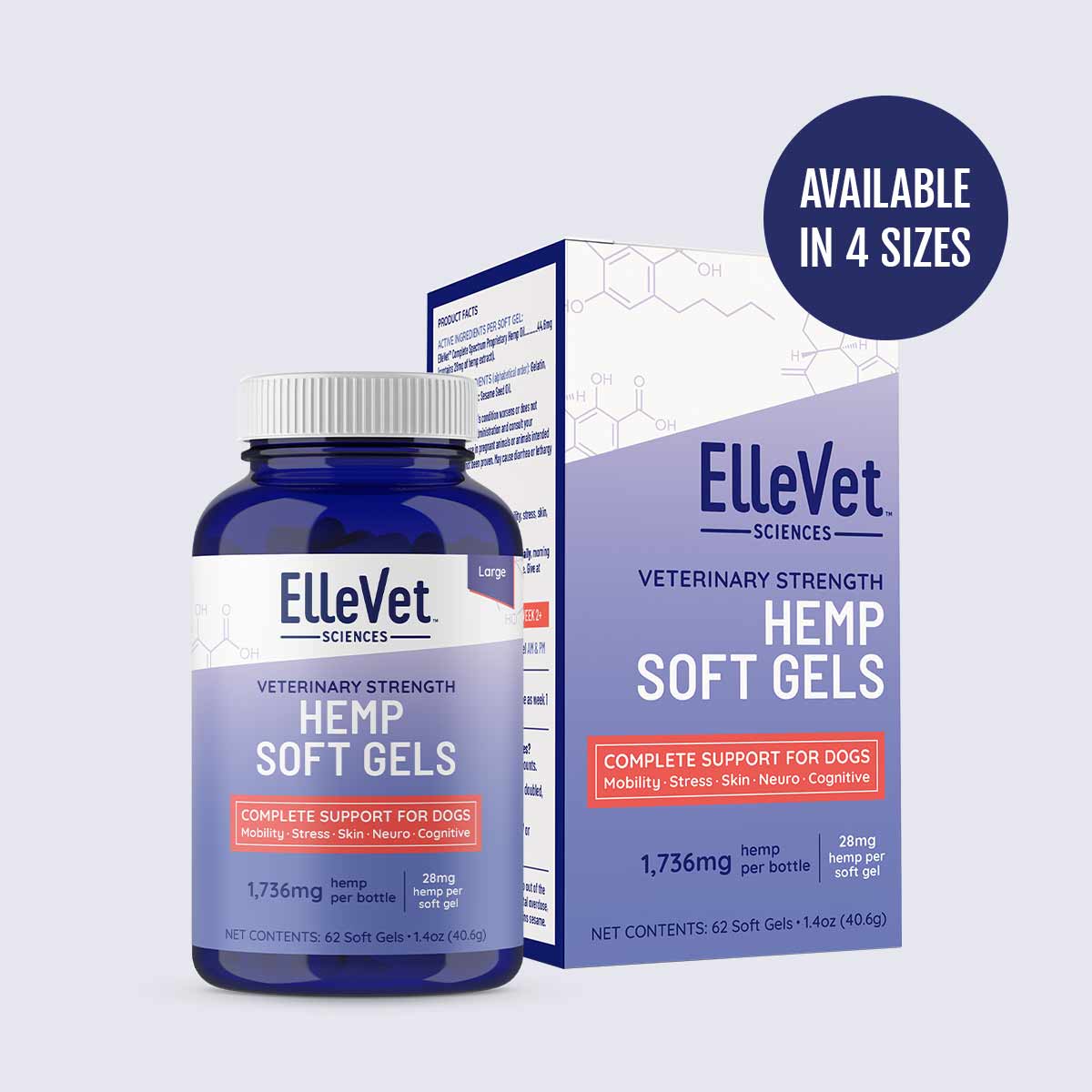 ElleVet Hemp Soft Gels For Dogs